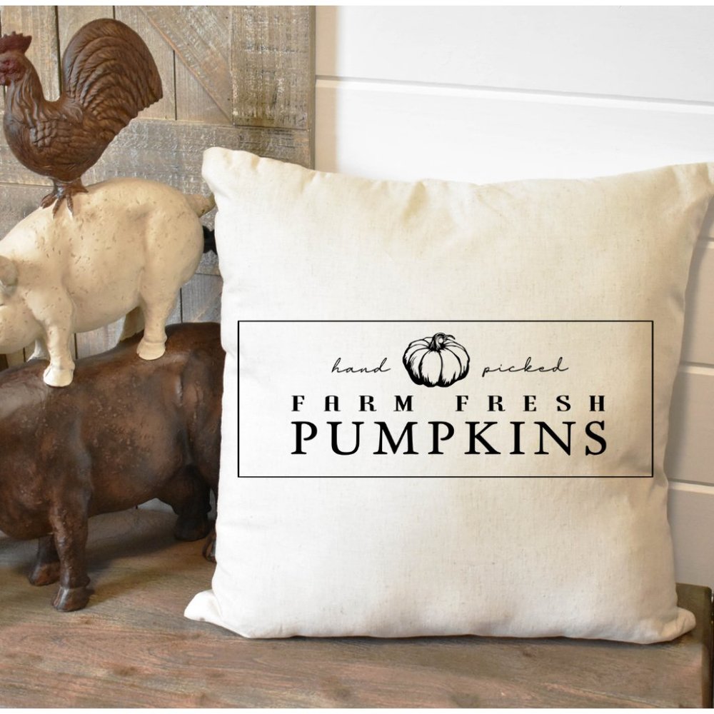 Fall Pillow Cover, Farm Fresh, Indoor/Outdoor